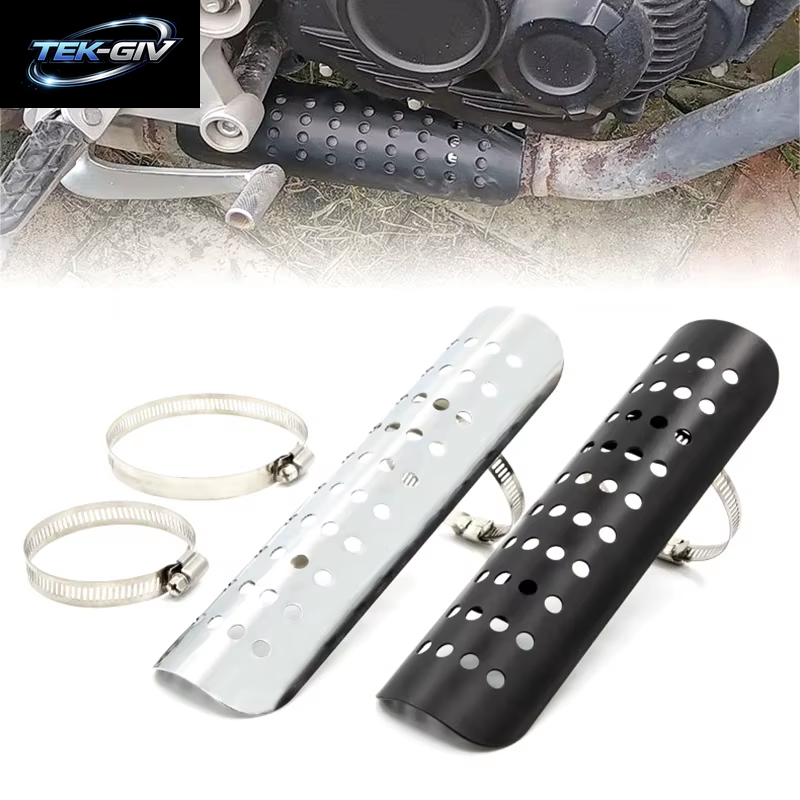Universal Motorrad Auspuff Hitzeschild Abdeckung Schalldämpfer Schutzfolie Moto Zubehör Fit Für Motorrad