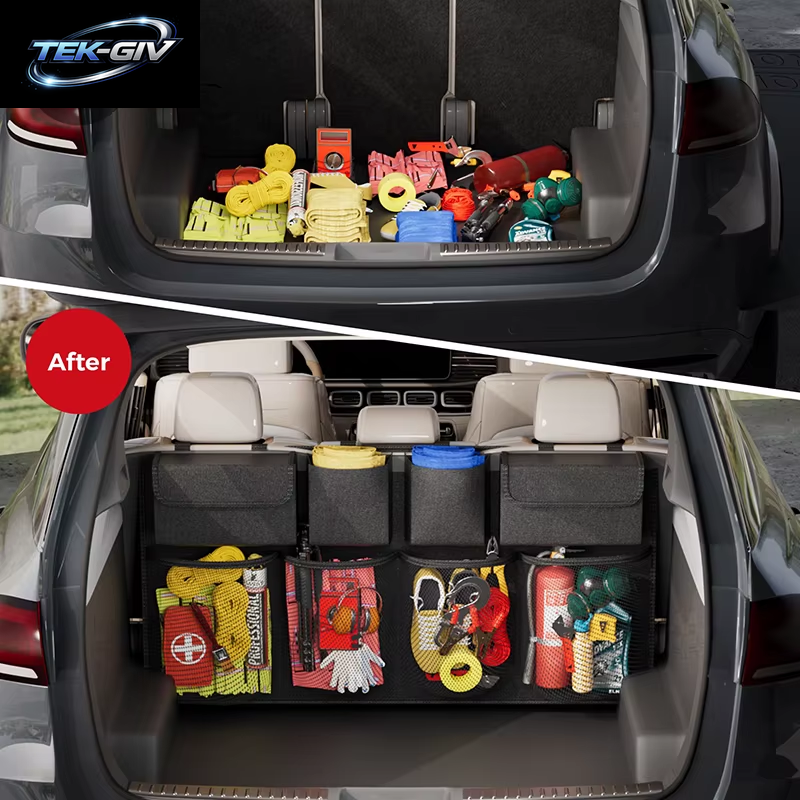 Kofferraum Hängen Aufbewahrung Tasche Rücksitz Universal Große Kapazität Oxford Wasserdicht Multi-Pocket Auto Kofferraum Aufbewahrung Tasche Organizer