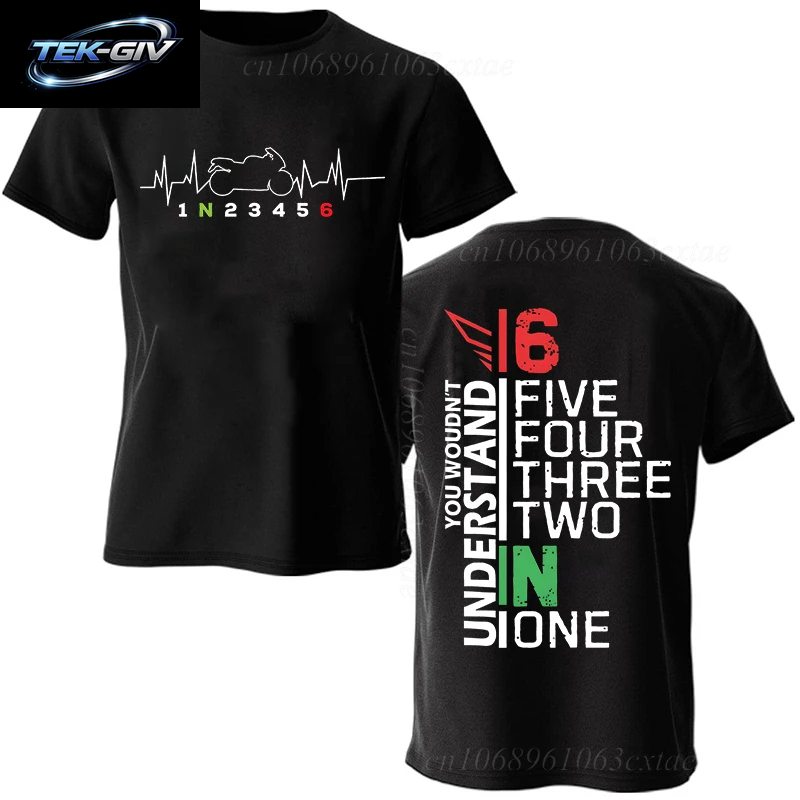Sommer Mode Männer T Shirt Kleidung 1N23456 Motorrad Getriebe Biker Herzschlag Grafik T Shirt Casual Übergroßen Männer T-Shirts