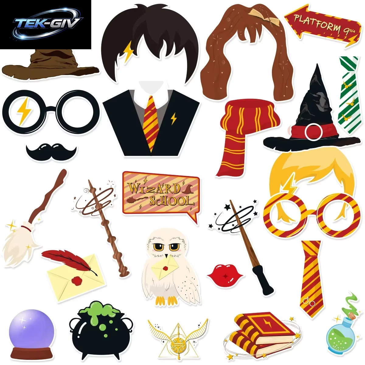 Harry Potter Ballon Hogwarts Hintergrund Eule Schule Happy Birthday Banner Party Dekoration Tortendekoration Einweg-Tischgeschirr