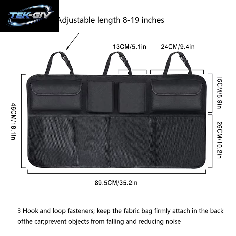 Kofferraum Hängen Aufbewahrung Tasche Rücksitz Universal Große Kapazität Oxford Wasserdicht Multi-Pocket Auto Kofferraum Aufbewahrung Tasche Organizer