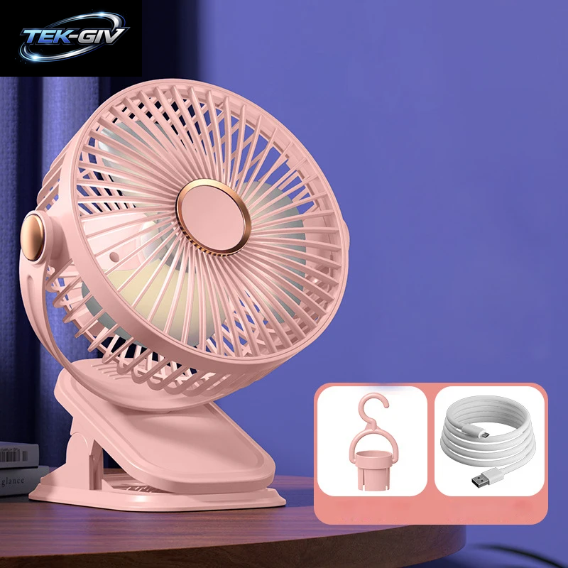 Clip-Ventilator, 5 Geschwindigkeitsstufen, Elektrischer Ventilator, USB, Leiser Mini-Ventilator Für Zuhause, Büro, Schreibtisch, Luftkühler, Tragbarer Kühlventilator Für Den Außenbereich, Clip-Ventilator Für Kinderwagen