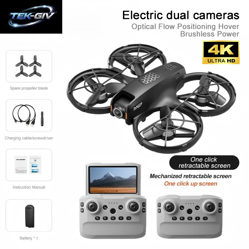 Lenovo M5 Drohne 8K Luftbild-Hd Doppelkamera GPS Fpv-Modus Bürstenloser Motor Optischer Fluss Schwebeflug Flexibler Bildschirm Ferngesteuerte Drohne