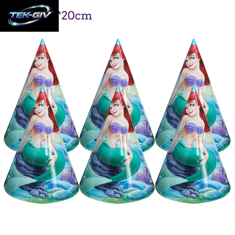 Die Kleine Meerjungfrau Geburtstag Party Dekoration Prinzessin Ariel Papier Serviette Teller Tasse Tischdecke Luftballons Kinder Baby Shower Supplies