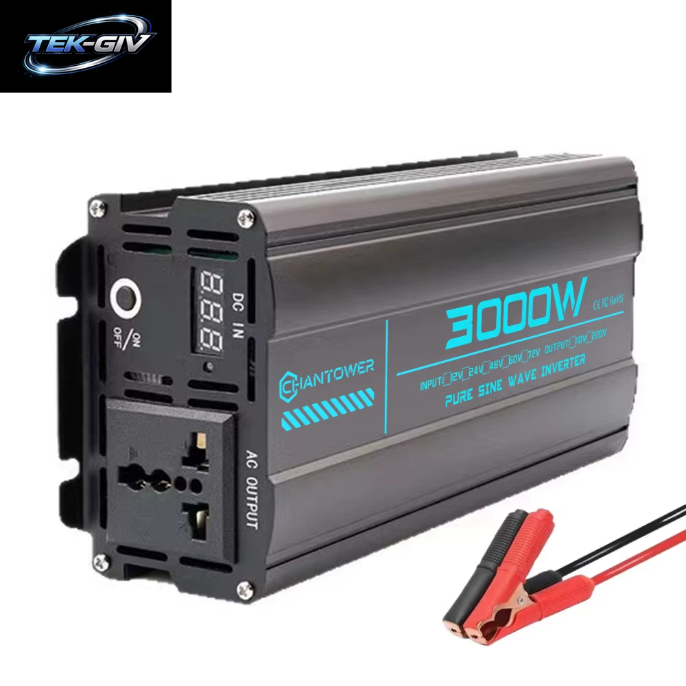Reiner Sinus-Wechselrichter DC 12 V/24 V/48 V/60 V/72 V Zu AC 110 V/220 V 6000 W 5000 W 4000 W 3000 W 1600 W Konverter Auto Solar Power Inverter