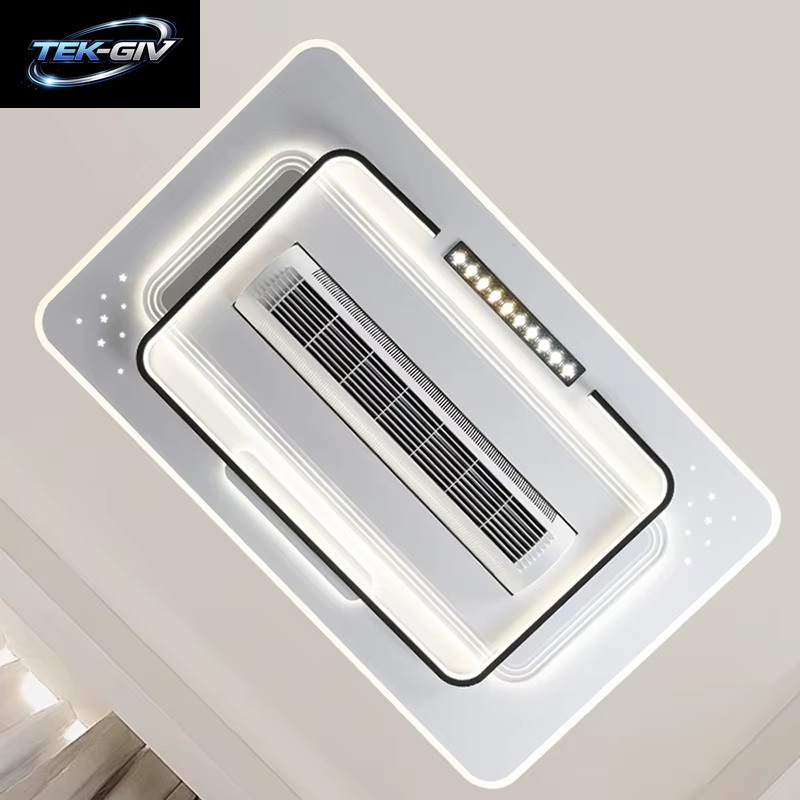 Unsichtbare Blattlose LED Deckenventilator Licht Fernbedienung Deckenventilator Lampe Home Decor Wohnzimmer Schlafzimmer
