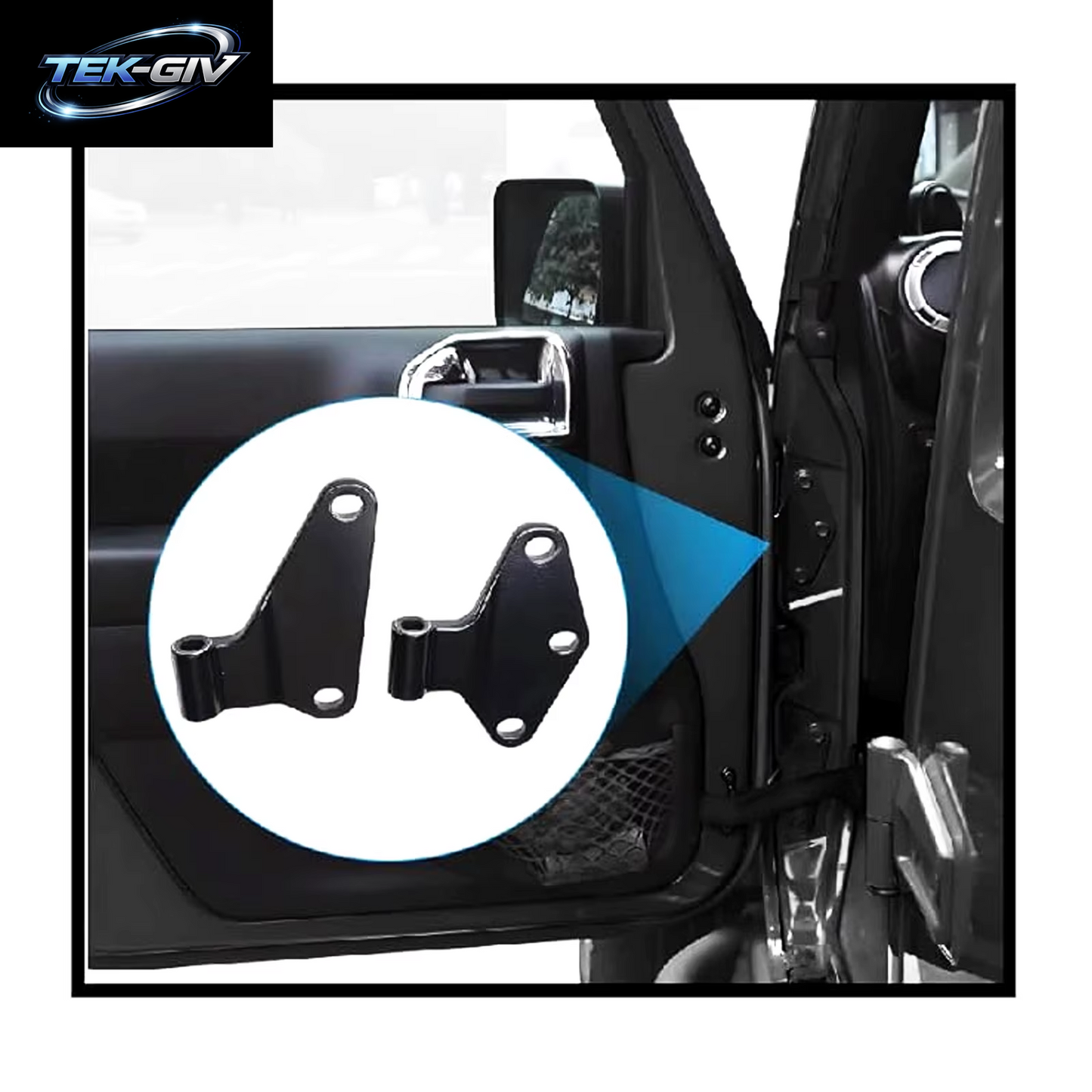 Auto Innen Tür Scharnier Kit Bolzen Teile Zubehör Fit Für Jeep Wrangler JK 2007-2018 4-Türer Vorne Hinten Seite Scharniere Ersatz