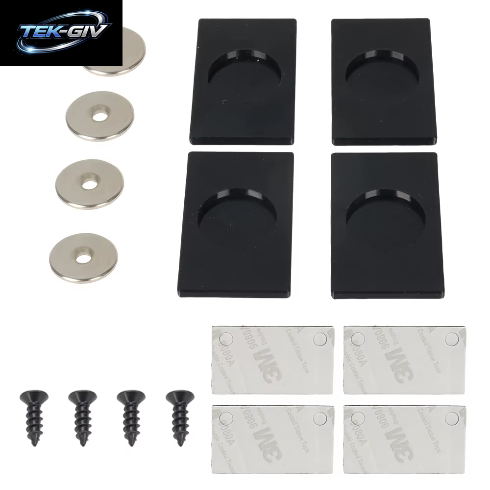 4PCS RV Kennzeichen Halter Starke Magnetische Universal Kennzeichen Außen Zubehör Für Auto Caravan Anhänger Motorrad