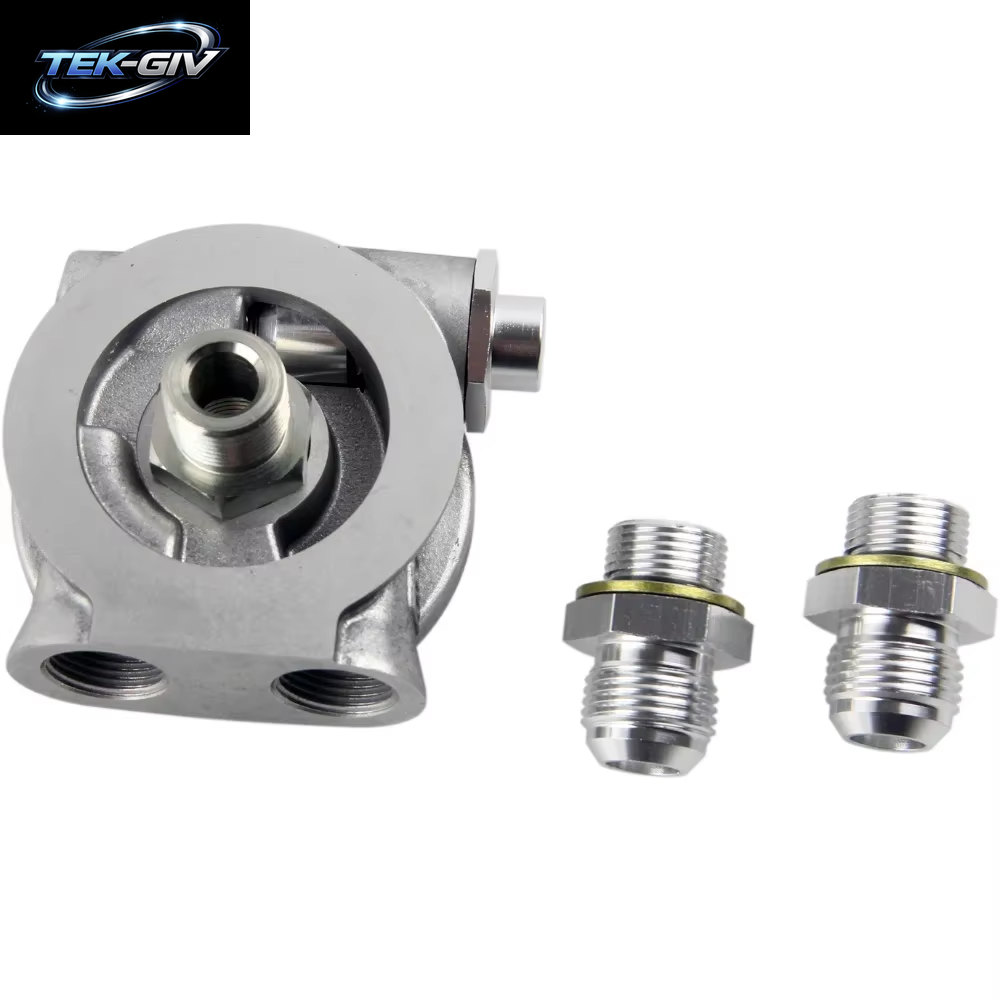Aluminium AN8 AN10 Ölkühler Sandwich Platte Filter Adapter Turbo Thermostat Öl Sender Adapter