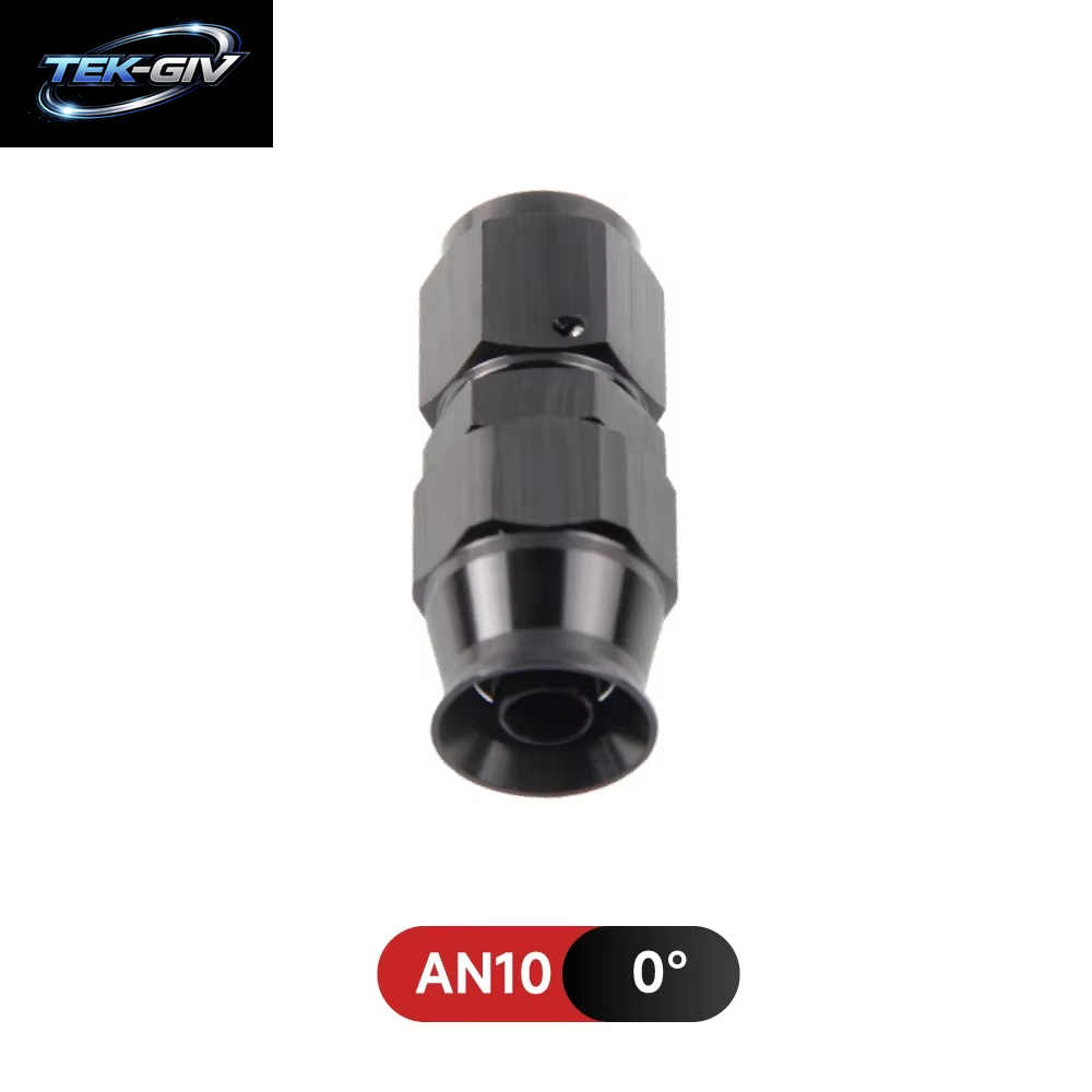 AN4/6/8/10 Gerade 0 ° /45 ° /90 ° /180 ° Grad PTFE Öl Kraftstoff Drehschlauch Ende Fitting Öl Schlauch Ende Adapter Kit Schwarz