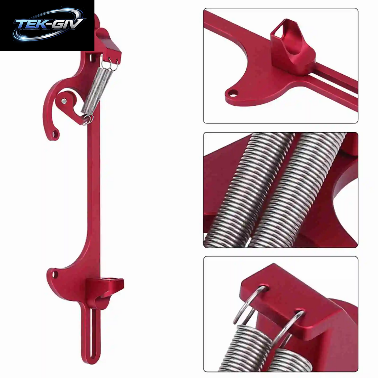 Billet Aluminium Gaszug Vergaserhalterung Für Holley 4150 & 4160 Serie Vergaser Rot