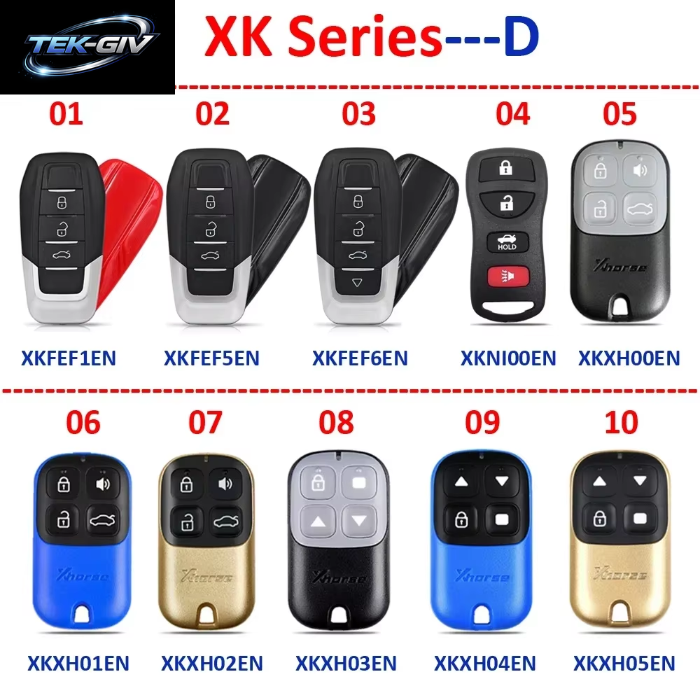 Xhorse Original XS XE XN XK Serie VVDI Universal Smart / Super / Wireless / Wire Remote Key Englische Version Für VVDI Key Tool