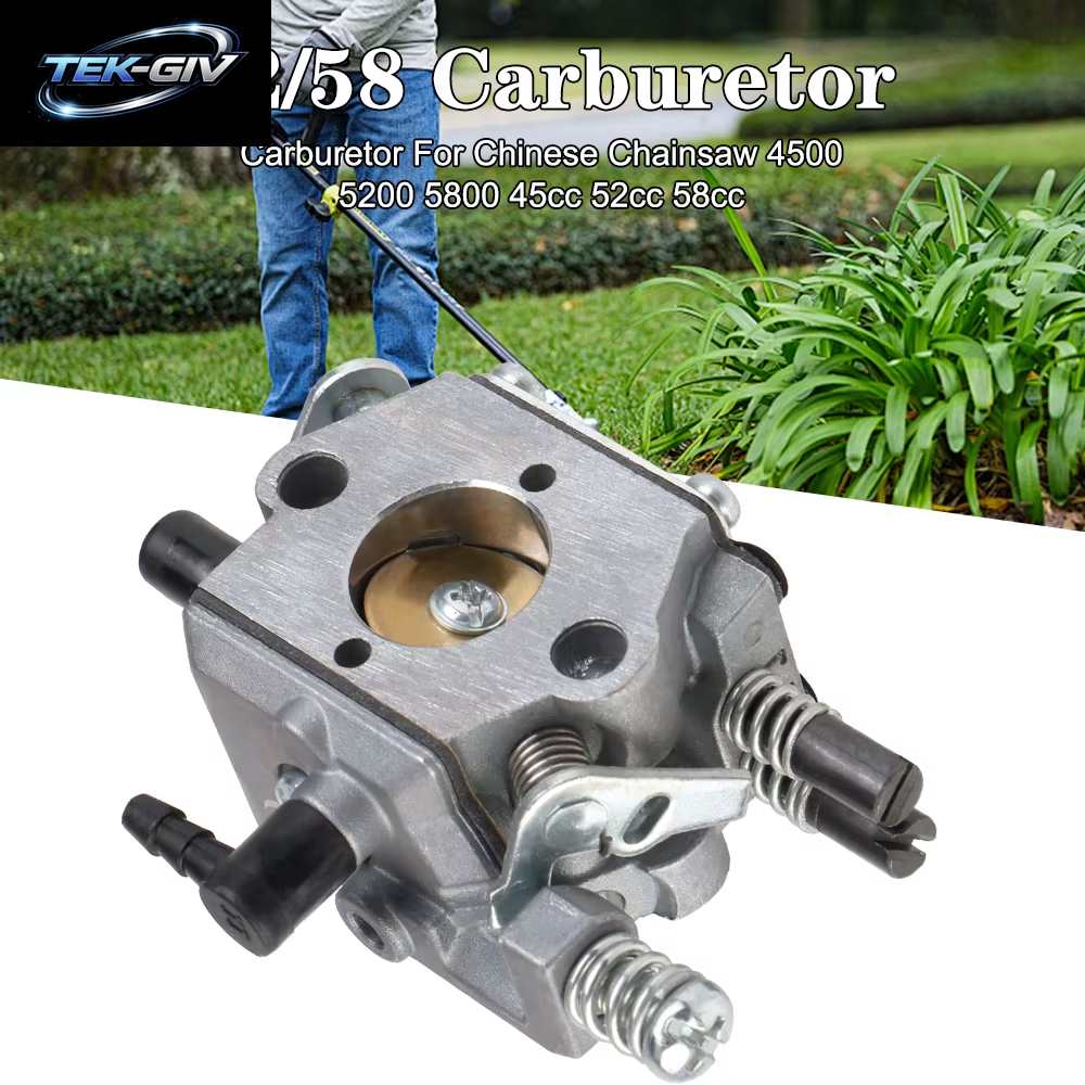 Vergaser-Zubehör Für 2-Takt-Motor, Garten-Elektrowerkzeuge, Hochleistungs-Kettensäge 4500 5200 5800 45 Cc 52 Cc 58 Cc