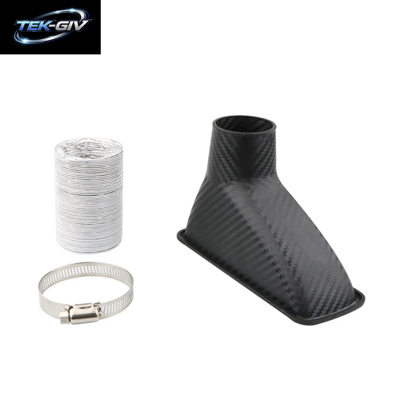Universal Auto Lufteinlass Rohr Schlauch Kit Für Front Stoßstange Turbo Ram Air Kalt Lufteffizienz Motor Leistung Upgrade Abs Mod