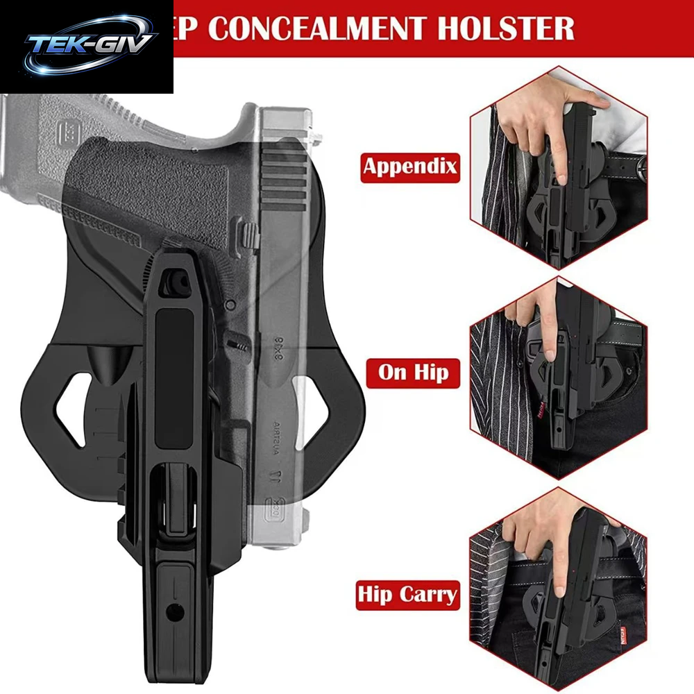 Rollenspiel Taktisches Pistolenholster Jagd Taille Pisolt Holster 9 Mm Waffenkoffer Mit Schiene Für G17 9 Mm SW40 357
