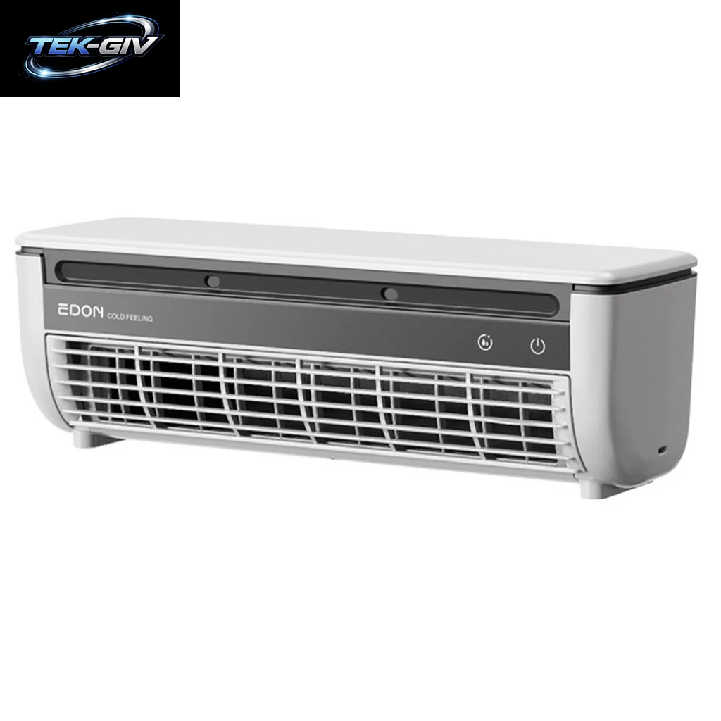 EDON E868 Wandmontierter Luftkühlventilator, 20 W Leistung, Schnelle Kühlung, Einfach Zu Installieren, Blattloser Klimaanlagenventilator Für Die Küche Zu Hause