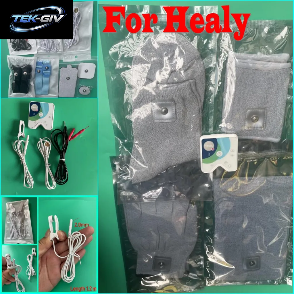 2 HEALY KOMPATIBELES OHRCLIP-KABEL, KLEBER ELEKTRODEN, ANSCHLUSSKABEL, KORDEL-ARMBÄNDER, ARMBÄNDER, SOCKEN, Kniepolster, ZUBEHÖR
