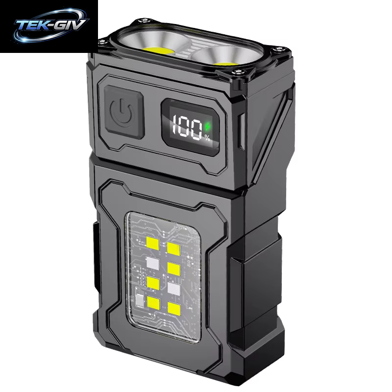 Im Freien Arbeitsleuchte Mini Tragbarer Magnet LED USB Wiederaufladbare Campingleuchte Mit Rucksackgurtclip Wanderwerkzeuge