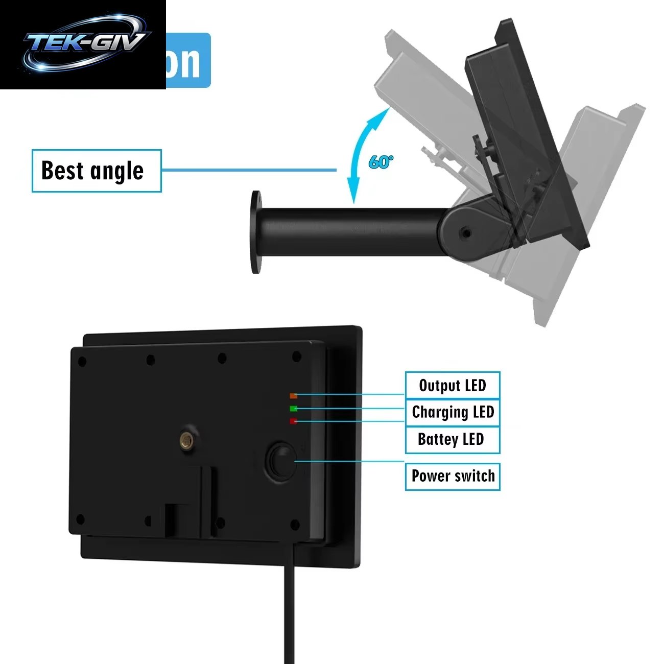 4 W Mini-Solarpanel Für Den Außenbereich, Wasserdicht, IP66, 2 M Kabel, Ladegerät, USB, Typ C, 5 V DC12 V, Angetrieben, Installieren Sie 18650-Batterie, Solarladung