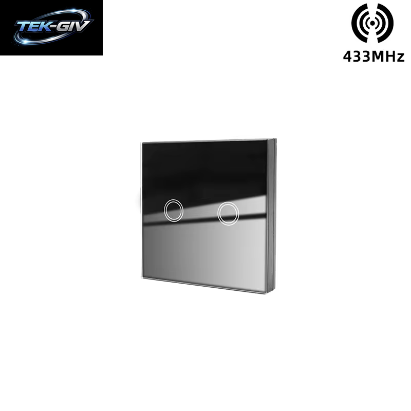 433 Mhz Intelligenter Lichtschalter Rf Wireless Touch Wandschalter Mit Fernbedienung Gehärtetes Glas Panel Schalter Für Zuhause LED LAMPE 220 V