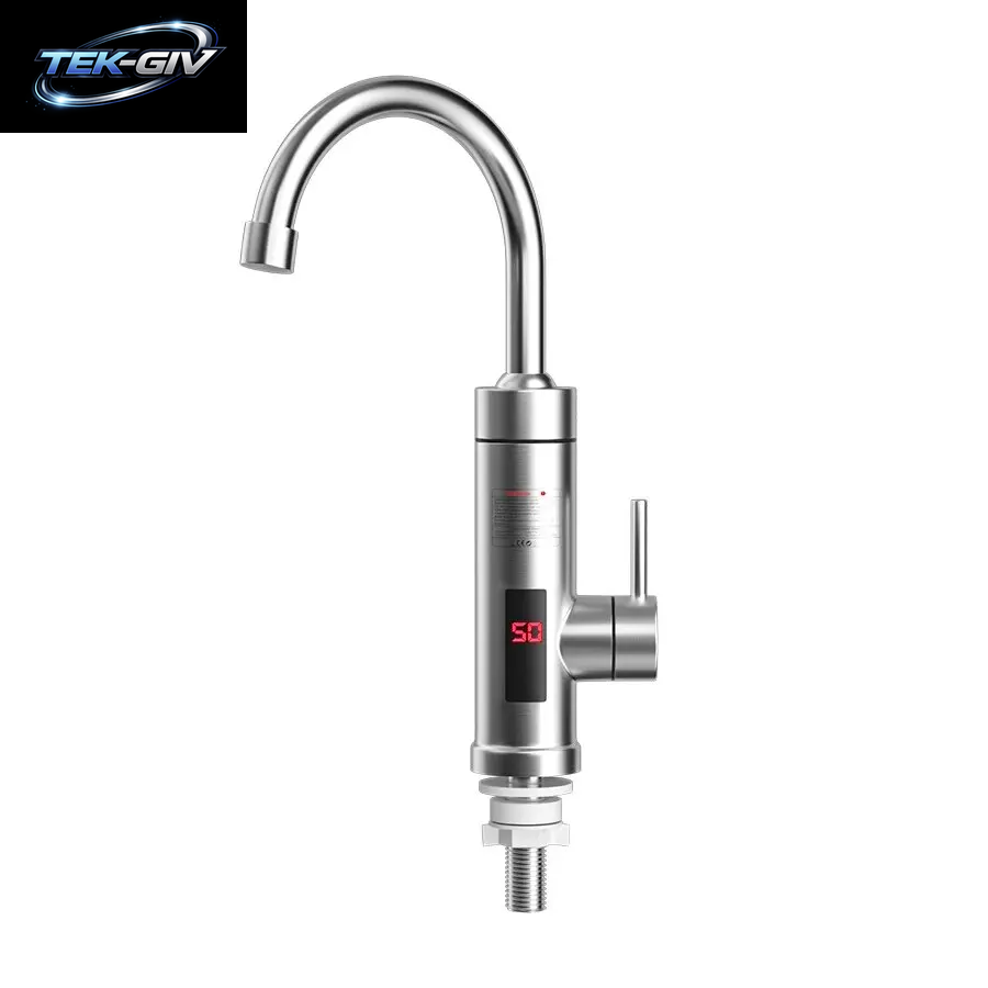Instant-Warmwasser Bereiter Wasserhahn Tankless Heizungen Küche Warmwasser Hahn Bad Heizung Elektrische 220V Edelstahls Chale