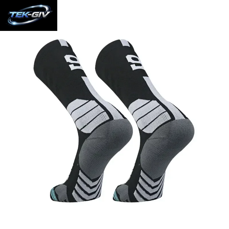 Hochwertige Elite-Basketballsocken Kompressionssocken Für Herren Mit Nummerierung Erwachsene Frottee-Sohle Outdoor-Sportsocken Unisex