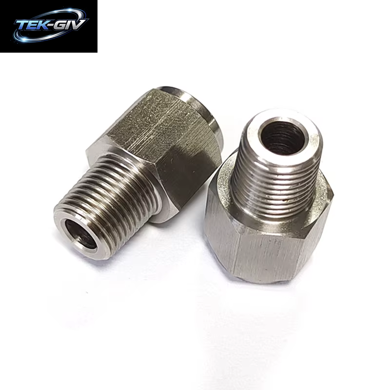 1/8" Npt-Stecker Auf M10X1,0 Innengewinde, Edelstahl-Öldruckmanometer-Aufnahmeadapter