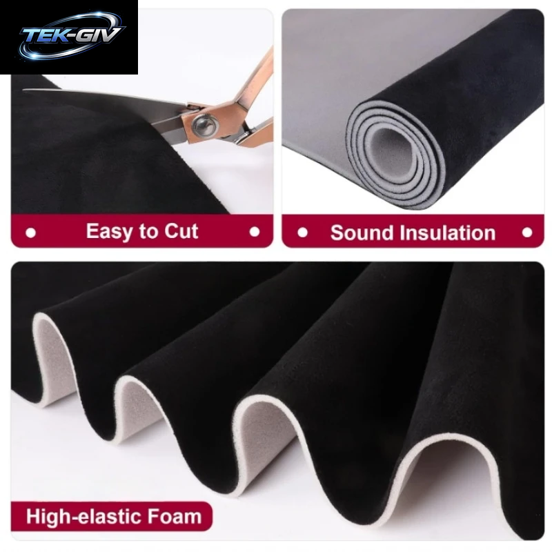 Max. 200 X 150 Cm Wildleder-Dachfutter, Dachhimmel-Stoff, Schaumstoffmaterial Für Auto-Innenraum, Polsterung, Reparatur, Decke, Himmel, Stoffe, Stoff, DIY