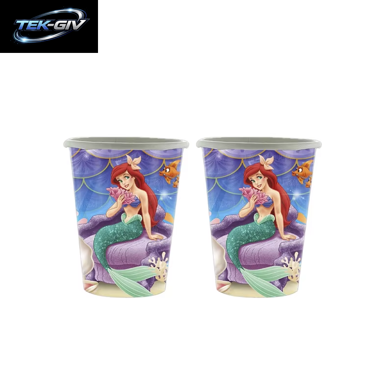 Die Kleine Meerjungfrau Geburtstag Party Dekoration Prinzessin Ariel Papier Serviette Teller Tasse Tischdecke Luftballons Kinder Baby Shower Supplies