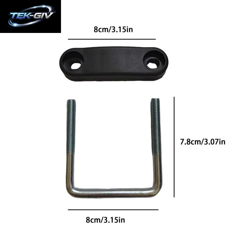 Dacht Räger Klemmen Gepäckträger Zubehör Werkzeuge Dachbox U-Bolzen Klemmen Metall U-Halterung Clips Mit Konter Muttern Abnehmbare Stange