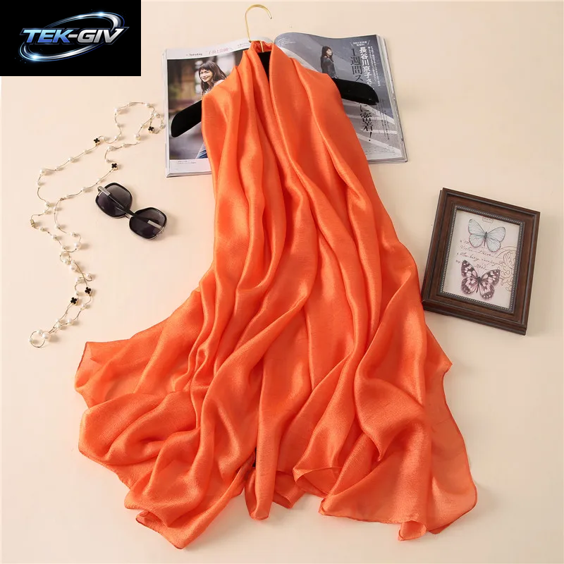 2023 Luxus Marke Frauen Mode Schal Plain Solide Seide Leinen Schals Schals Sommer Dame Bandanas Pashmina Foulard Hijab 180*90 Cm