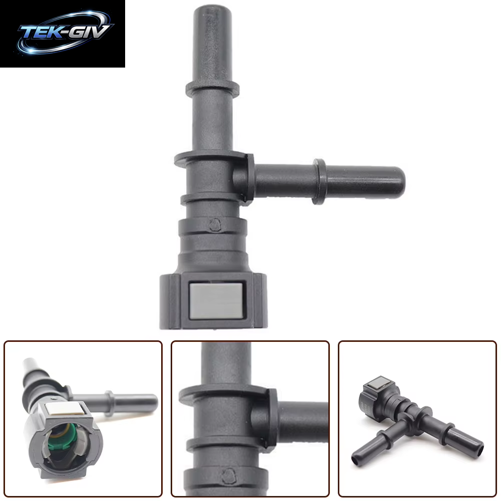 9,49 Auto Kraftstoff Linie Bundy T Schlauch Koppler Schnell Stecker Stecker Quick Release T Schlauch Fitting Nylon Auto Zubehör