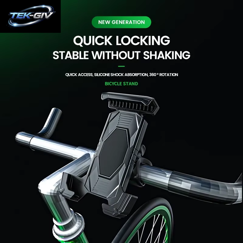 Universeller Fahrrad-Telefonhalter – Fahrradhalterung Für 4,5–8,0 Zoll Große Mobilgeräte – Handy-Halterung Für Motorrad-Roller-Lenker