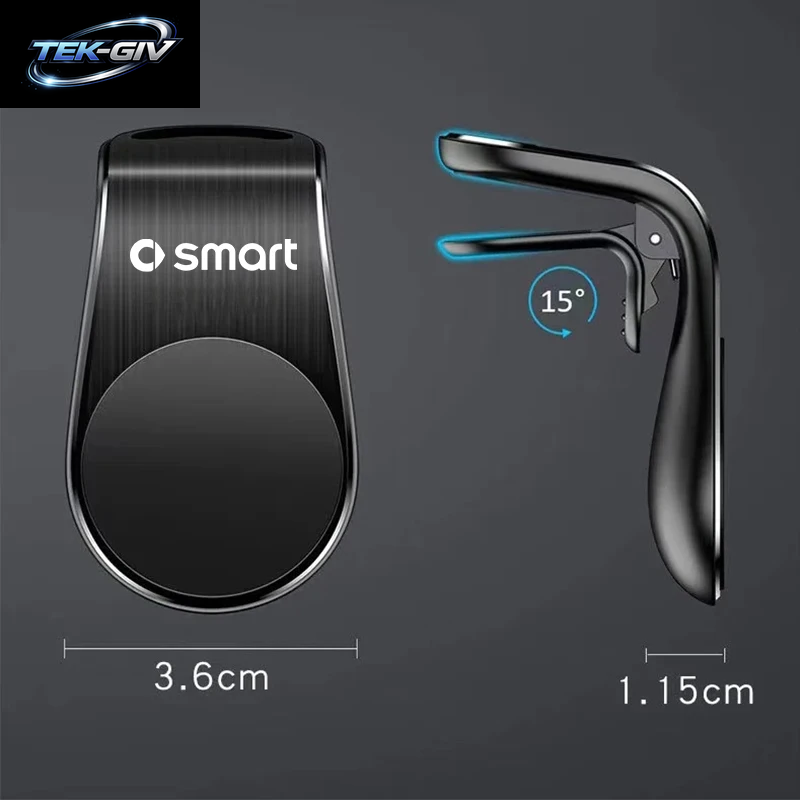 Magnetische Auto Telefon Halter Auto Telefon Ständer Clip Halterung Für Smart Fortwo Forfour Forjeremy Forvision 451 453 Brabus Roadster