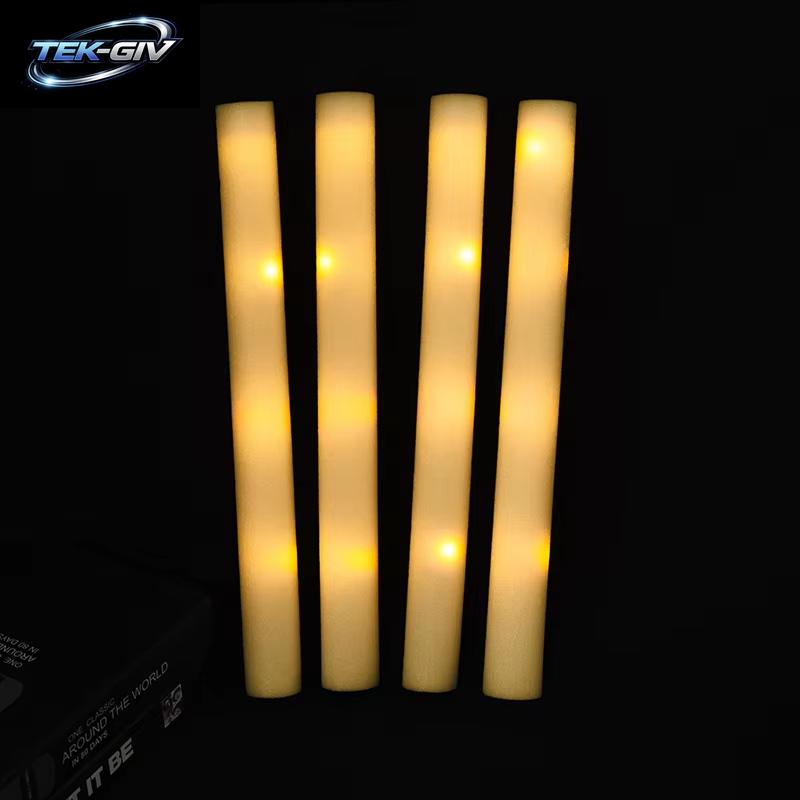 30 Stück RGB LED Glow Foam Stick Bulk Bunte LED Glow Sticks Cheer Tube Dark Light Geburtstag Hochzeit Party Supplies