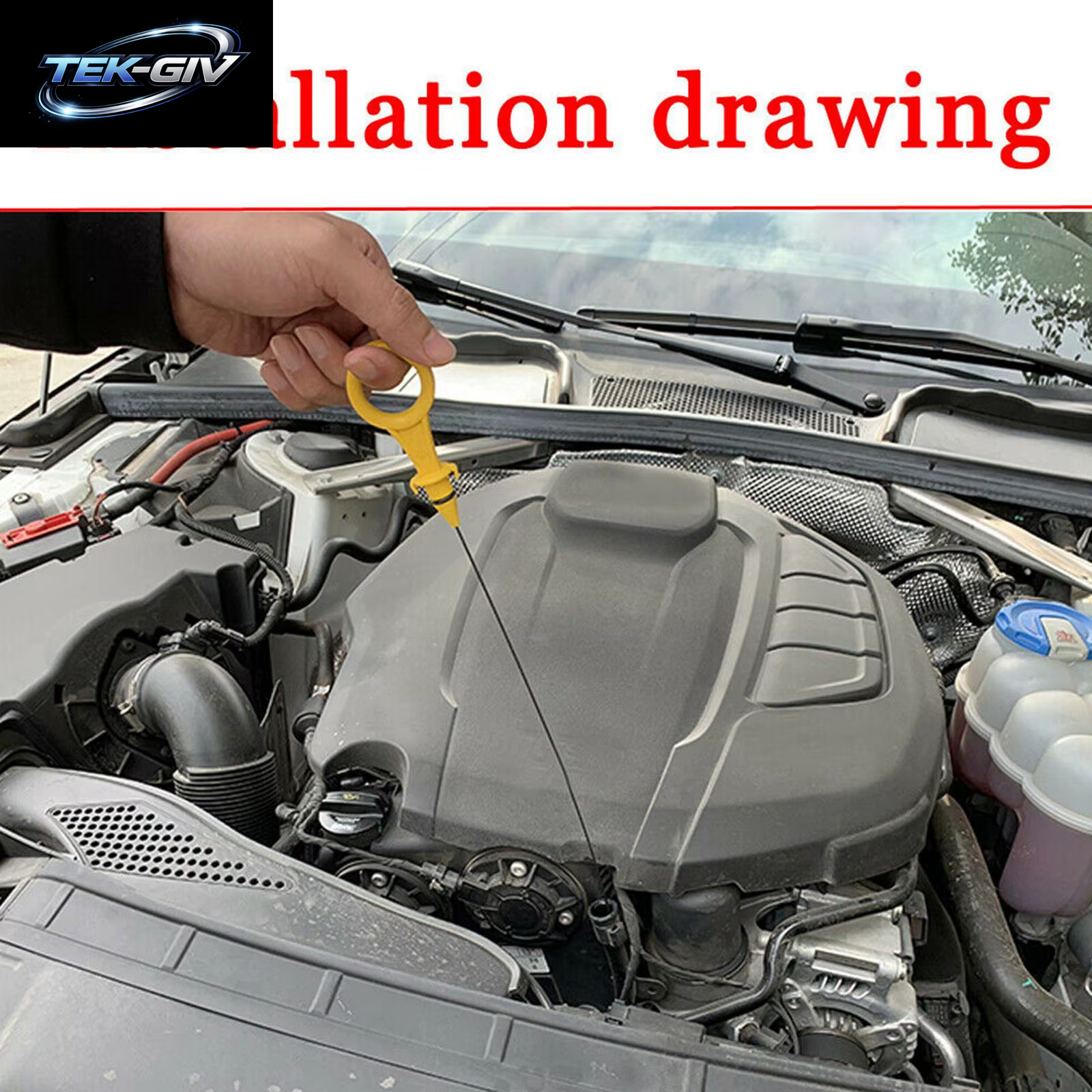 1Pc Auto Motor Ölmessstab Für Audi A4 A5 Für Magotan Auto Ersatz Teile Öl Gauge Ebene Dip Stick Repalcement