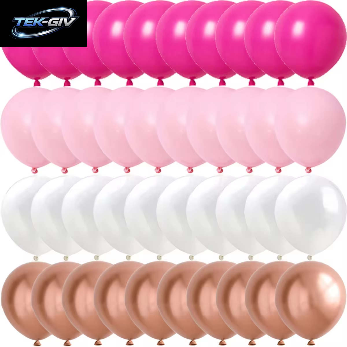 Rose Rosa Metall Latex Konfetti Konfetti Luftballons Hochzeit Dekorationen Matte Globos Neujahr Geburtstag Party Dekorationen