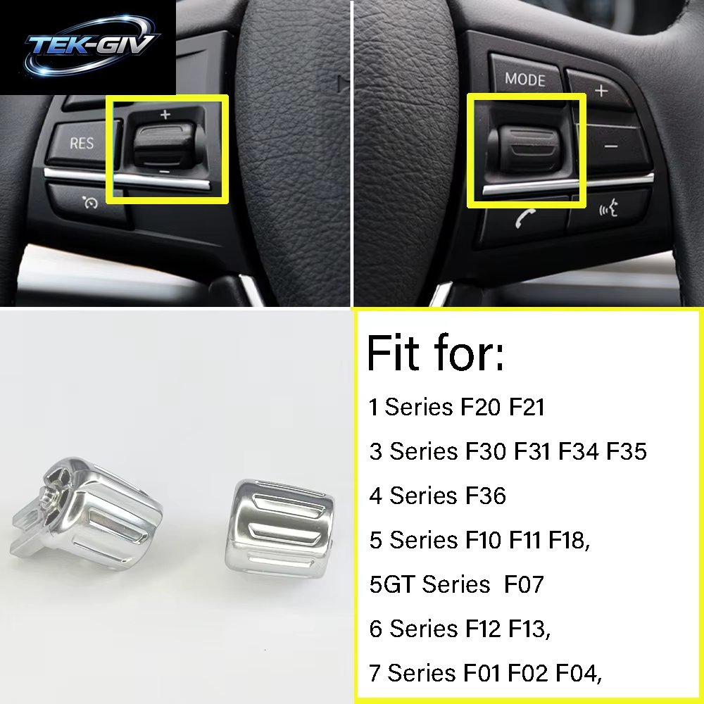 Schwarz Auto Multi-Funktion Lenkrad Control Knob Taste Für BMW 3 4 5 GT 6 7 Serie F30 F35 F34 F36 F10 F11 F12 F07 F01 F02