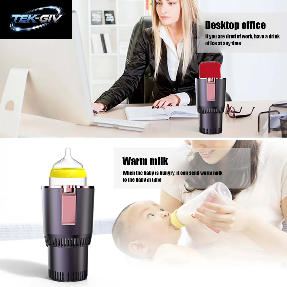 12V Auto Heizung Kühlung Tasse Digital Display 2 in 1 Auto Smart Heißer Kalten Tasse Getränke Halter Schnelle Kühlung Heizung Elektrische Tasse