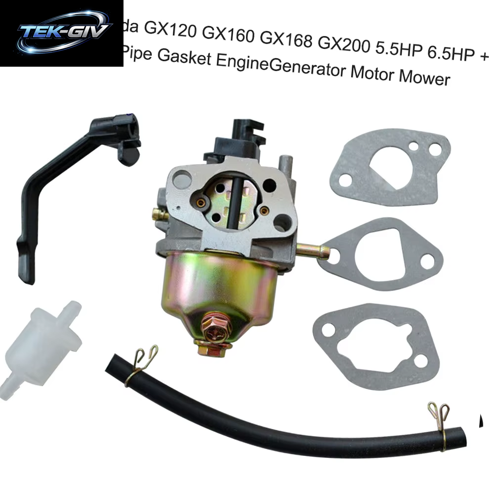 Vergaser Vergaser Passend Für Honda GX120 GX160 GX168 GX200 5,5 PS 6,5 PS + Kraftstoffleitung Dichtung Motor Generator Motor Mäher