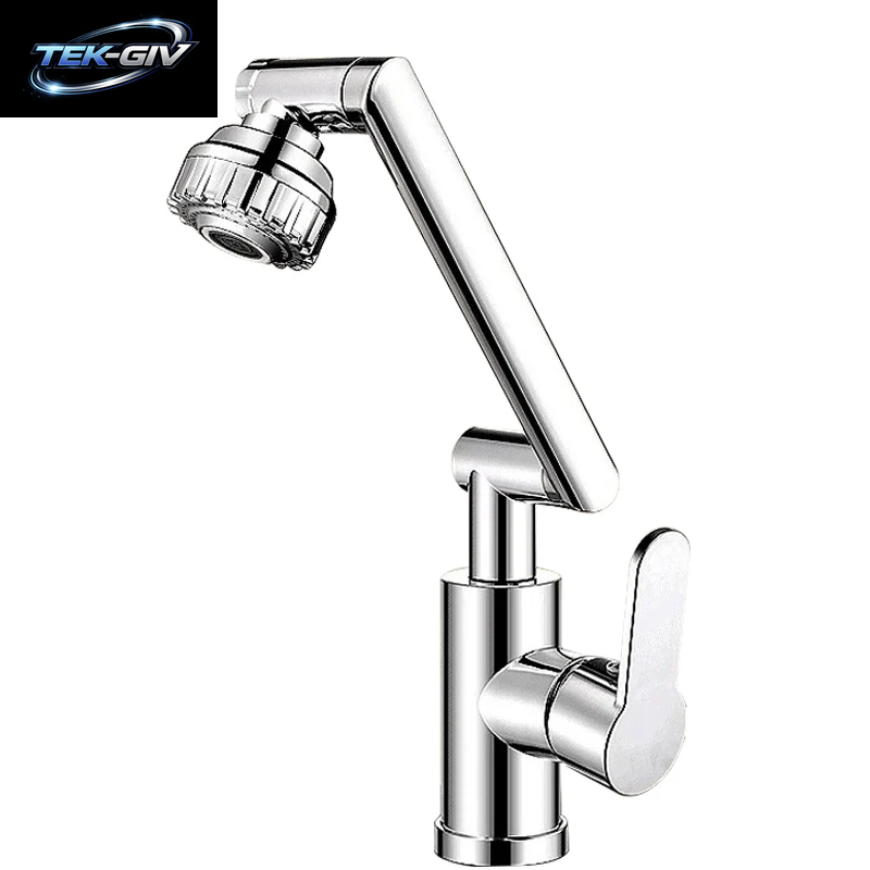 Becken Wasserhahn Heiße Und Kalte Waschbecken Haushalt Badezimmer Multi-Funktion Booster Universal Rotierenden Wasserhahn Küche Universal