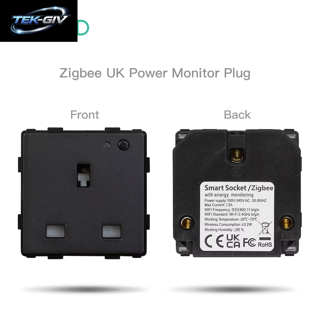 BSEED Zigbee Eu/Fr/Uk/Universal Smart Steckdose Stecker Funktion Teile Mit Power Monitor Glas Rahmen DIY Teile Kostenlose Kombinieren