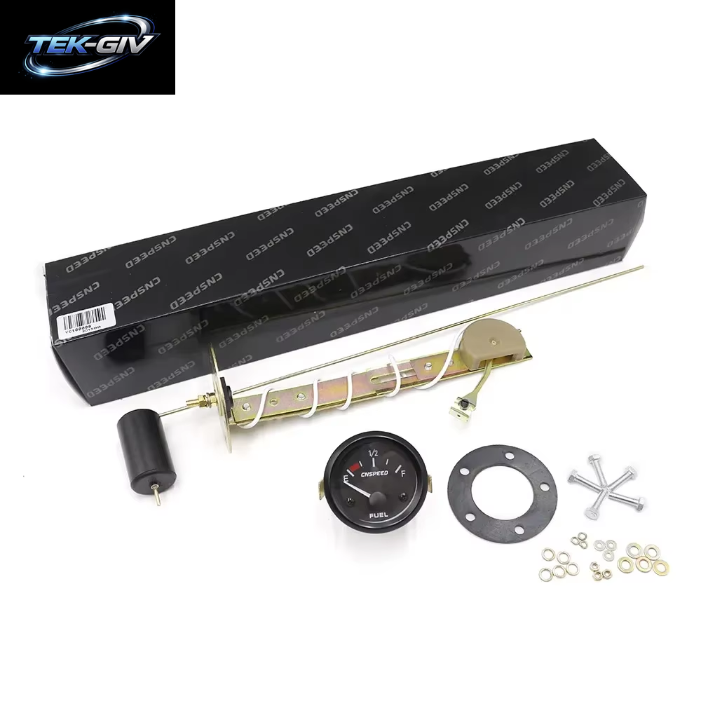 2 "52Mm Universal 12V Auto Auto Kraftstoffs Tands Anzeige Mit Kraftstoff Float Weiß Zeiger Retro Weißlicht Auto Kraftstoff Zähler