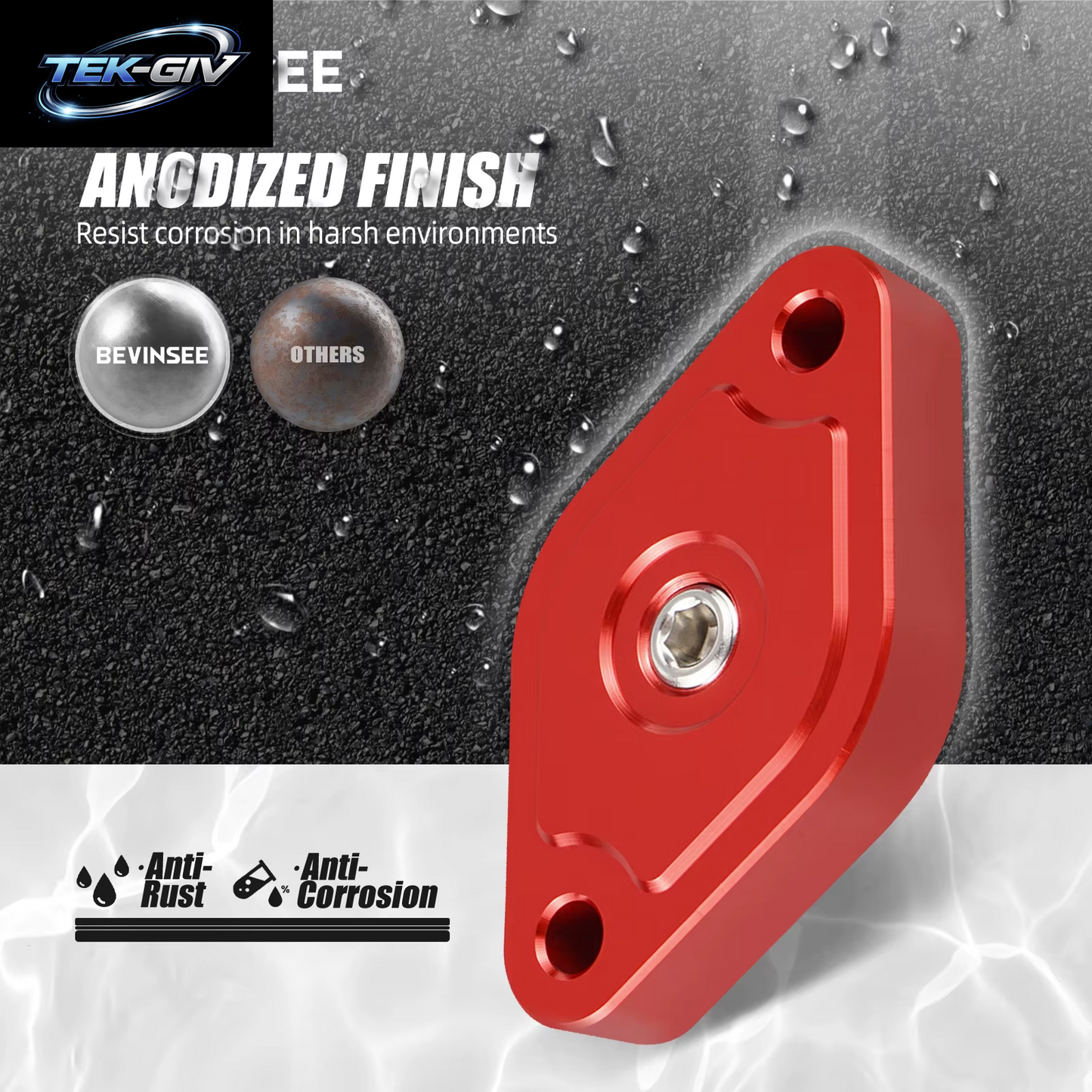 6061-T6 Schallsymponist Aus Aluminiumlegierung Mit Druckanschluss Für Ford Focus Mk3 2.0 ST Turbo Ecoboost 2013–2018