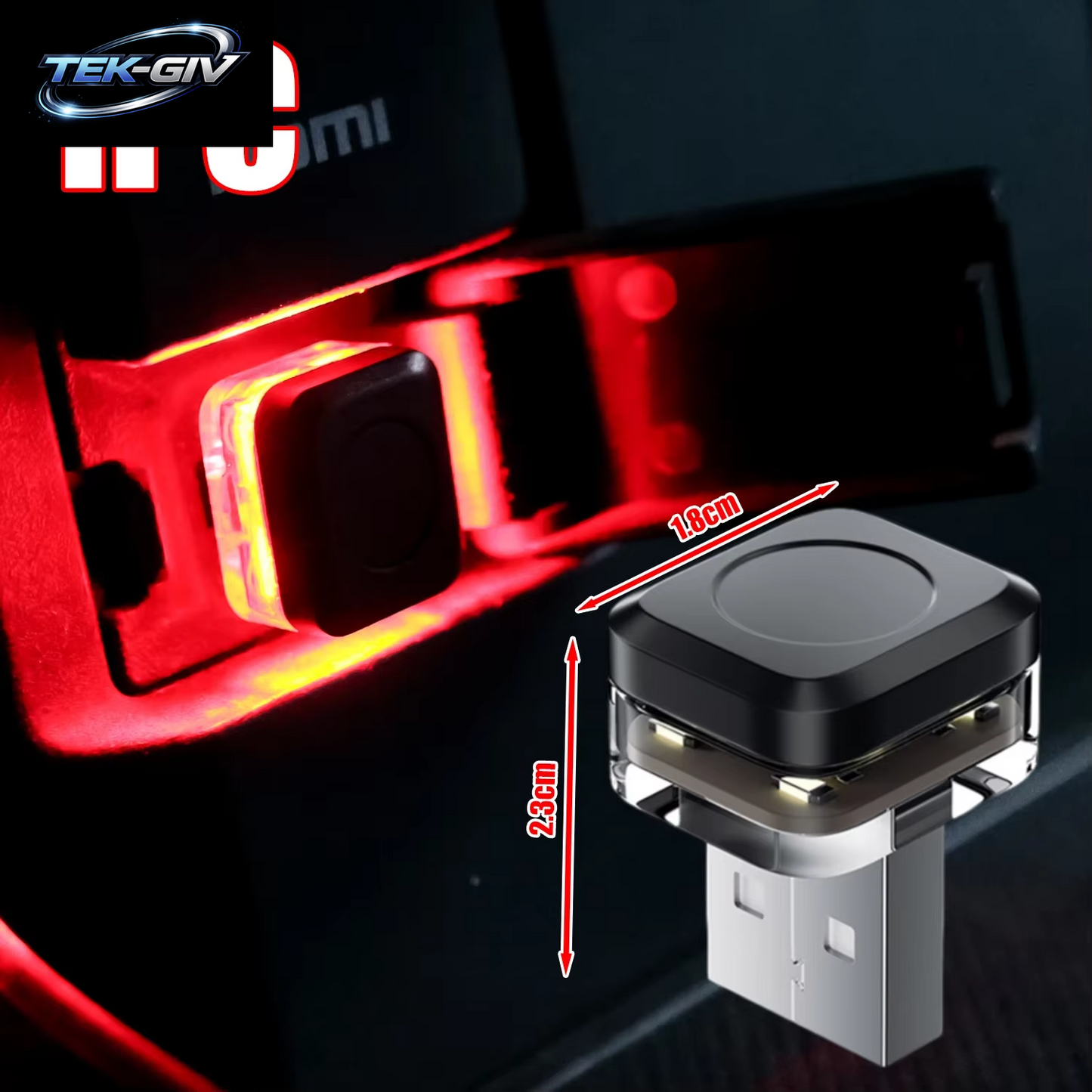 Mini USB LED Nachtlichter Auto Innen Atmosphäre Lampe Auto Dekoration Umgebungsbeleuchtung LED Neonlampe Auto 5V Plug & Play