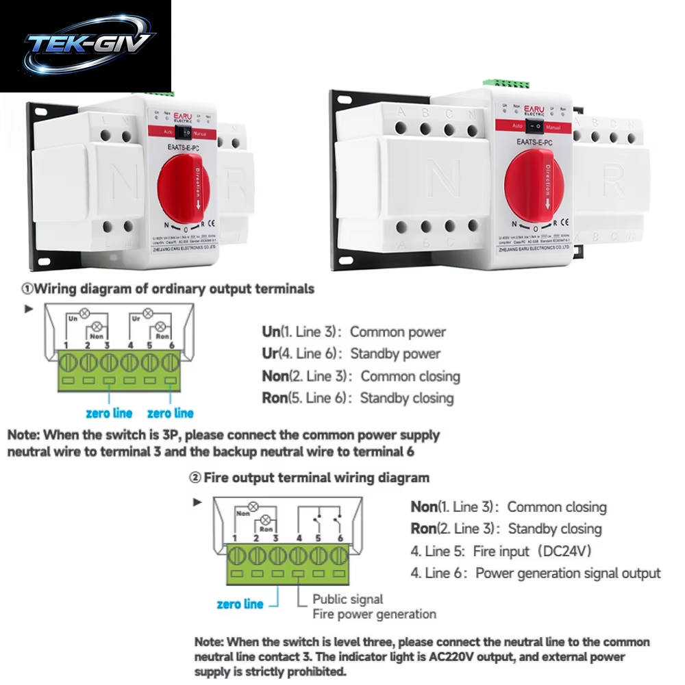 2P 4P 63A 125A ATS PV Dual Power Automatische Transfer Schalter AC220V 400V 50/60Hz Typ MCB Auto Manuelle Sal Schalter Leistungsschalter