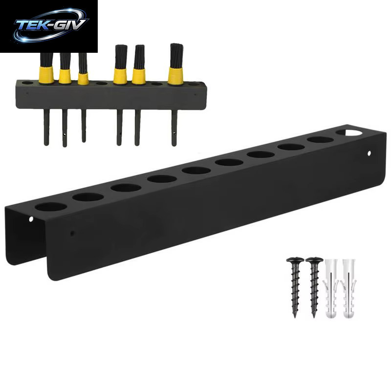 Detaillierung Pinsel Halter 10 Löcher Stahl Auto Reinigung Pinsel Ständer Wand Pinsel Organizer Auto Detaillierung Werkzeuge Lagerung Rack