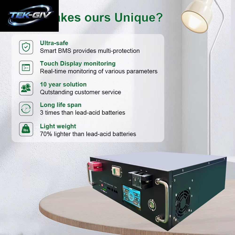 Neuer 48V 120Ah Lifepo4-Akku Bulit-In BMS 51,2V 5,12Kw Lithium-Ionen-Akku 48V 100Ah 200Ah 300Ah Lifepo4-Akku KEINE STEUER