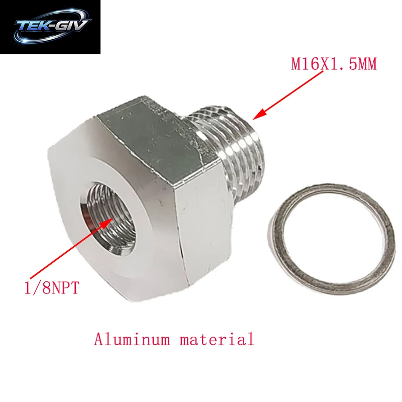 M12X1, 5 M16X1, 5 Buchse Bis 1,5 Npt Stecker Aluminium Neuer Öldruck Sensor Adapterst Ecker Für Ls Motor