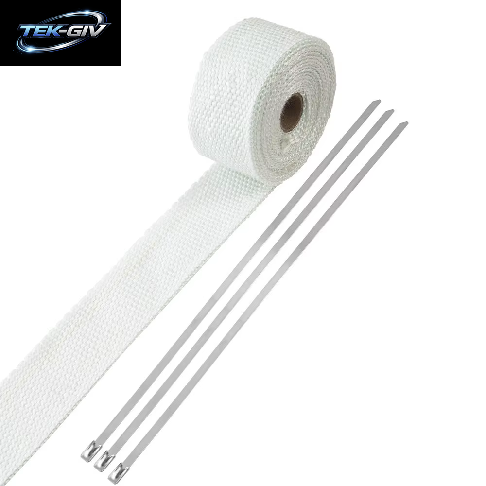 5 Meter Auto-Auspuffrohr-Wickel-Isolierung, Glasfaserband, Automatische Isolierung, Wärmegewickeltes Klebeband, Hochtemperatur-Rolle, Hitzeschild
